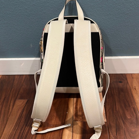 GUCCI 547965 Ophidia Flora Gg Supreme Canvas Backpack in GG Supreme Canvas - Picture 7 of 16